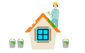 豊川　屋根塗装　塗り