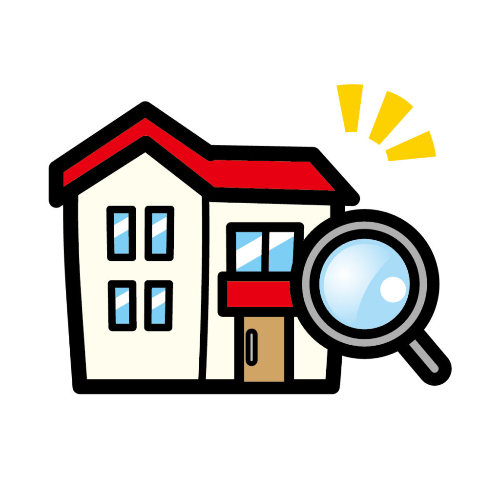 劣化チェック 診断 現場調査 点検 イラスト||豊橋市の外壁塗装・屋根なら河合塗装工業|市からの表彰実績あり