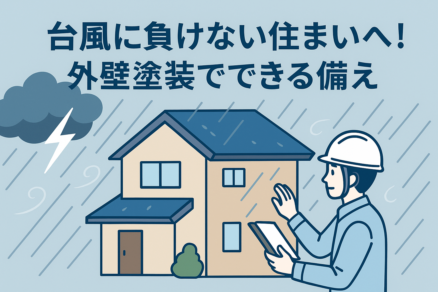 外壁塗装 豊橋市 台風対策